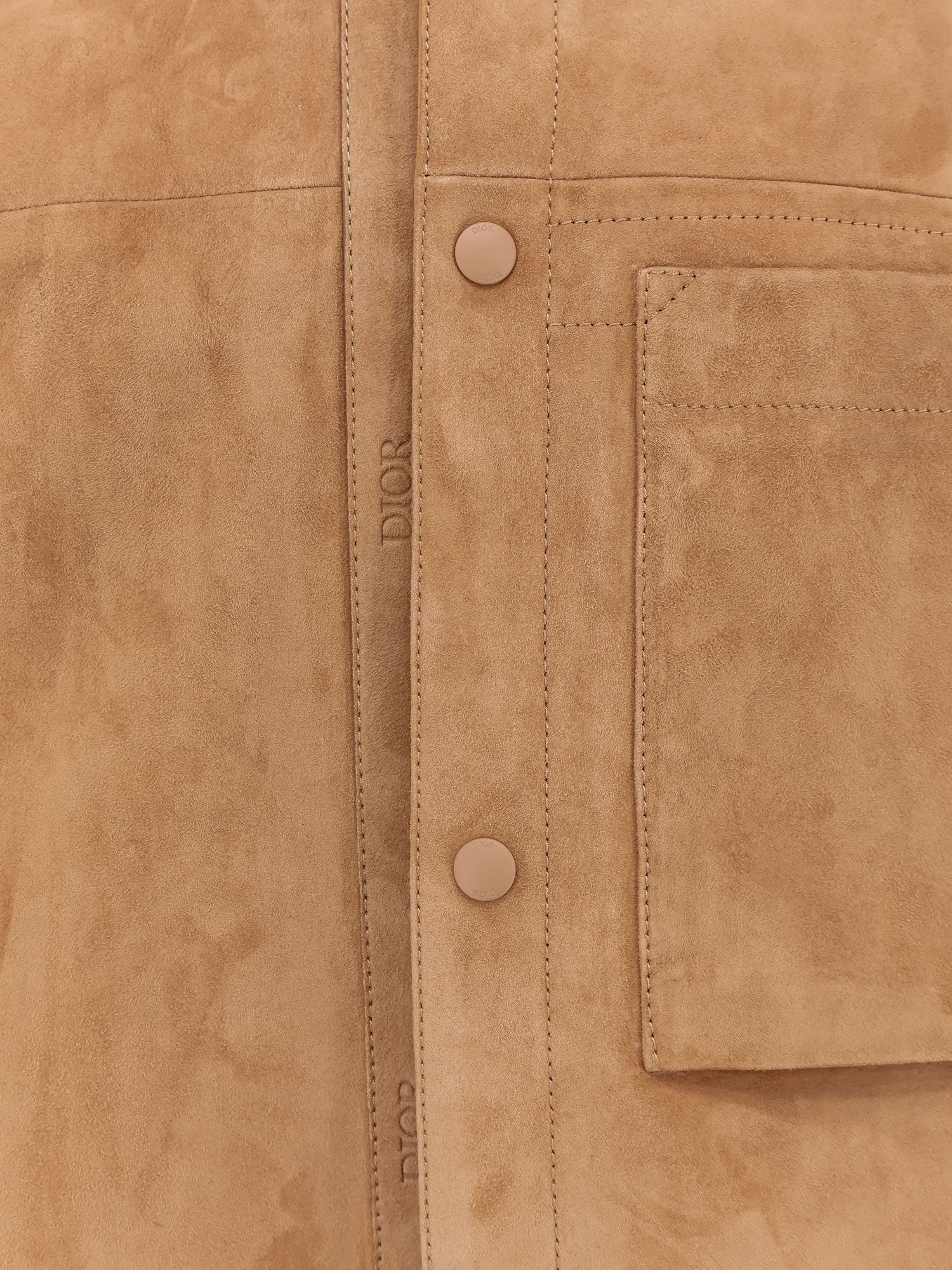 Suede Jacket with Dior engravings
