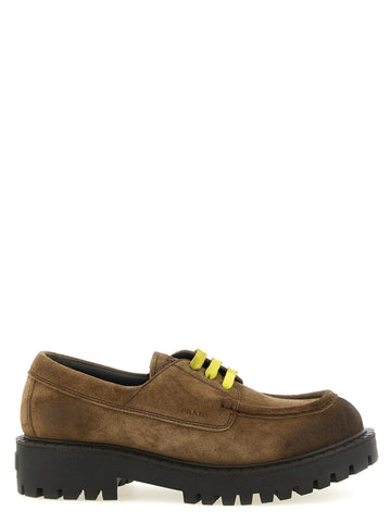 PRADA - Suede lace ups