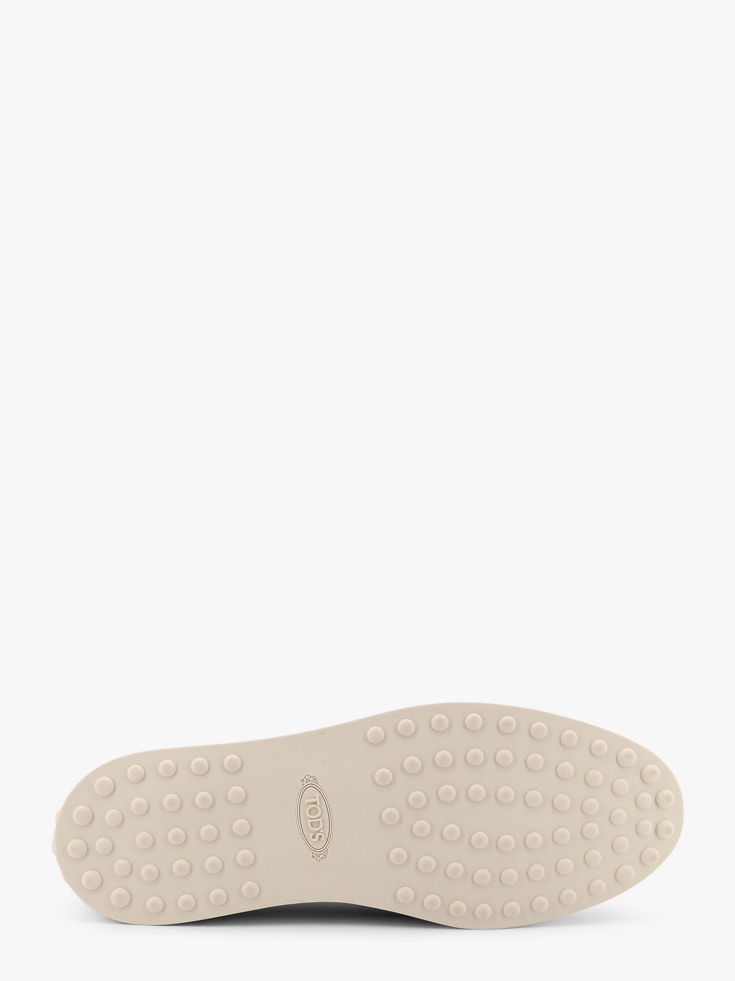 Suede loafer with metal detail