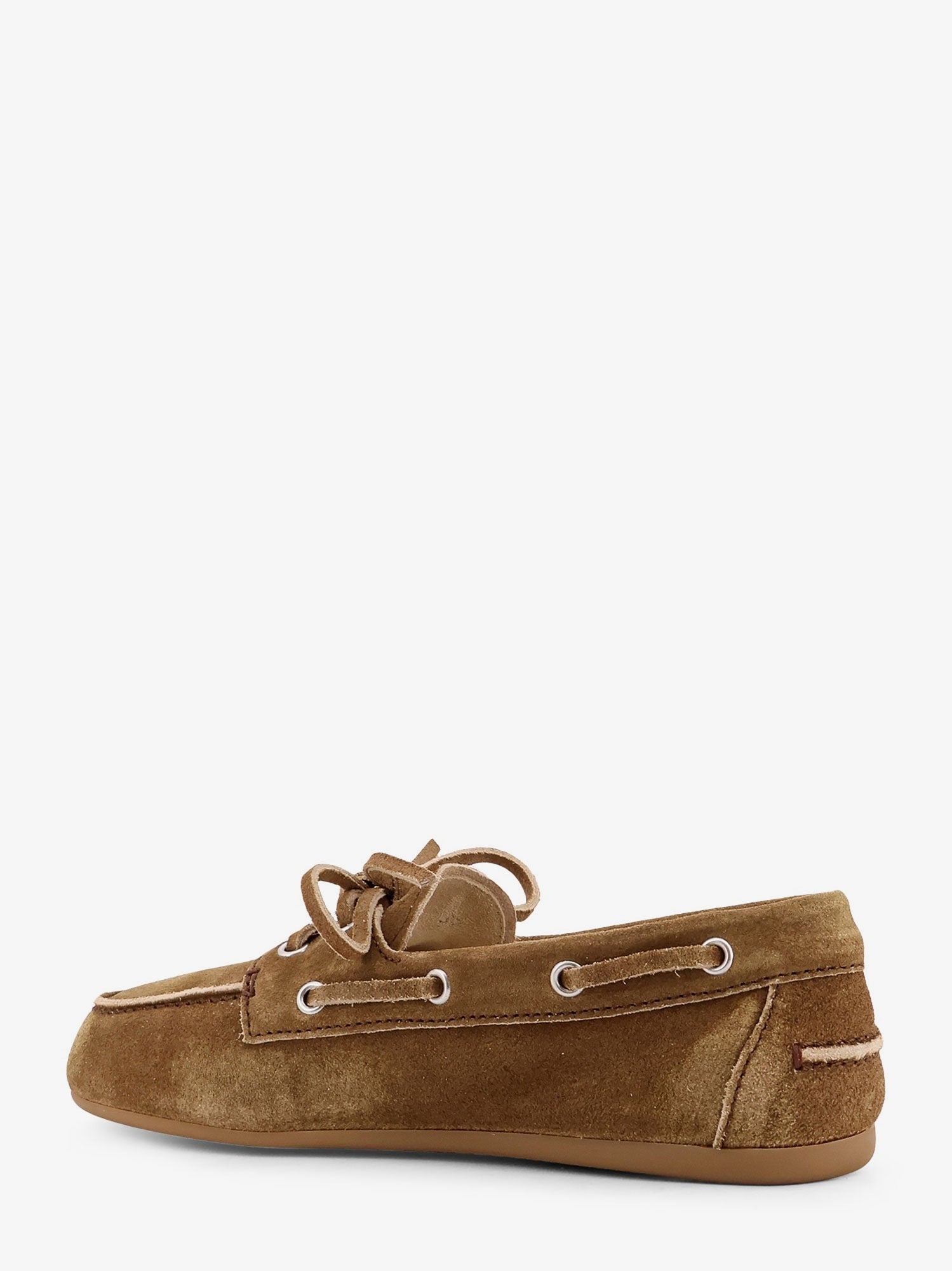 Miu Miu Miu Miu - Suede loafers with embroidered logo