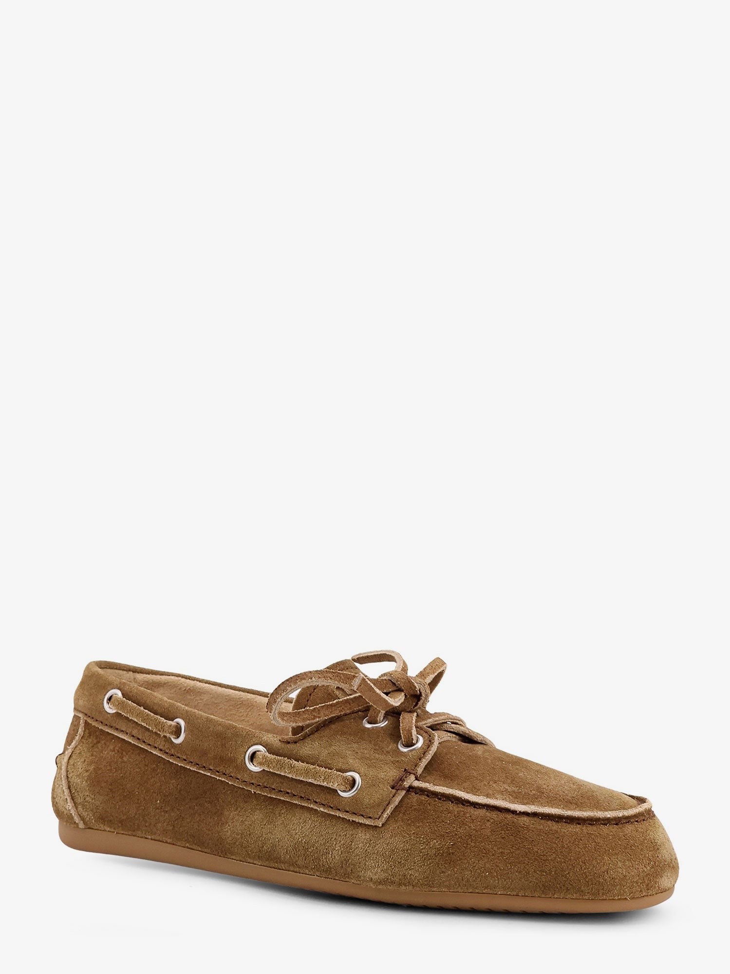 Miu Miu Miu Miu - Suede loafers with embroidered logo