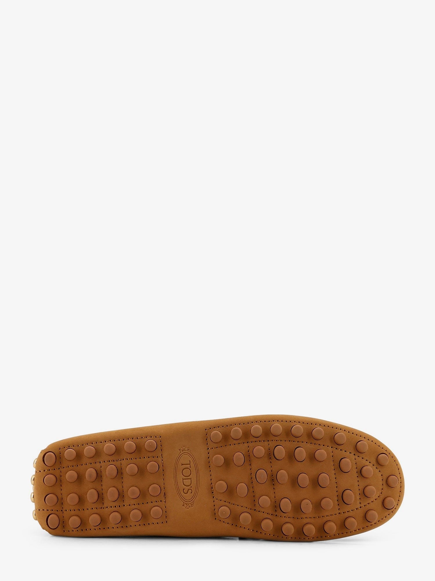 Suede loafers with engraved logo on the front