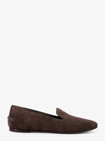 Brunello Cucinelli - Suede loafers with Monili detail suede-loafers-with-monili-detail