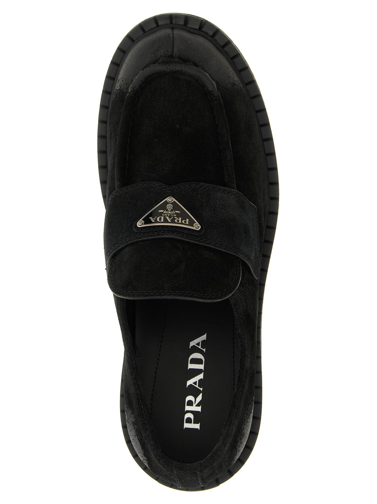 PRADA - Suede loafers