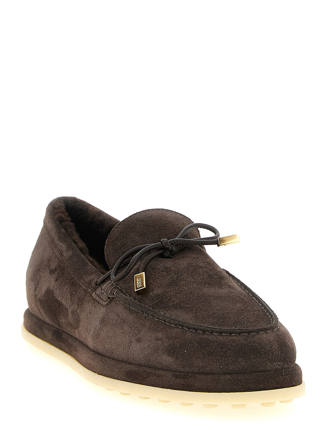 TOD'S - Suede loafers Brown