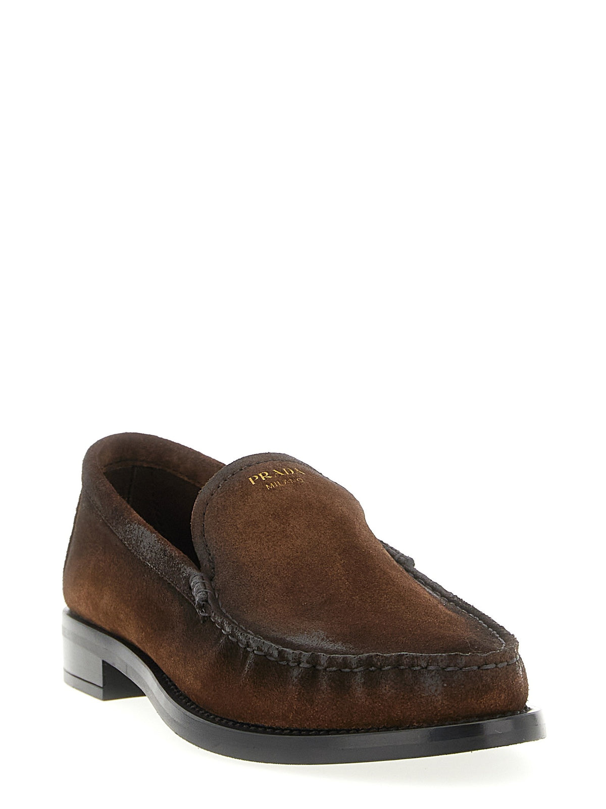 PRADA - Suede loafers