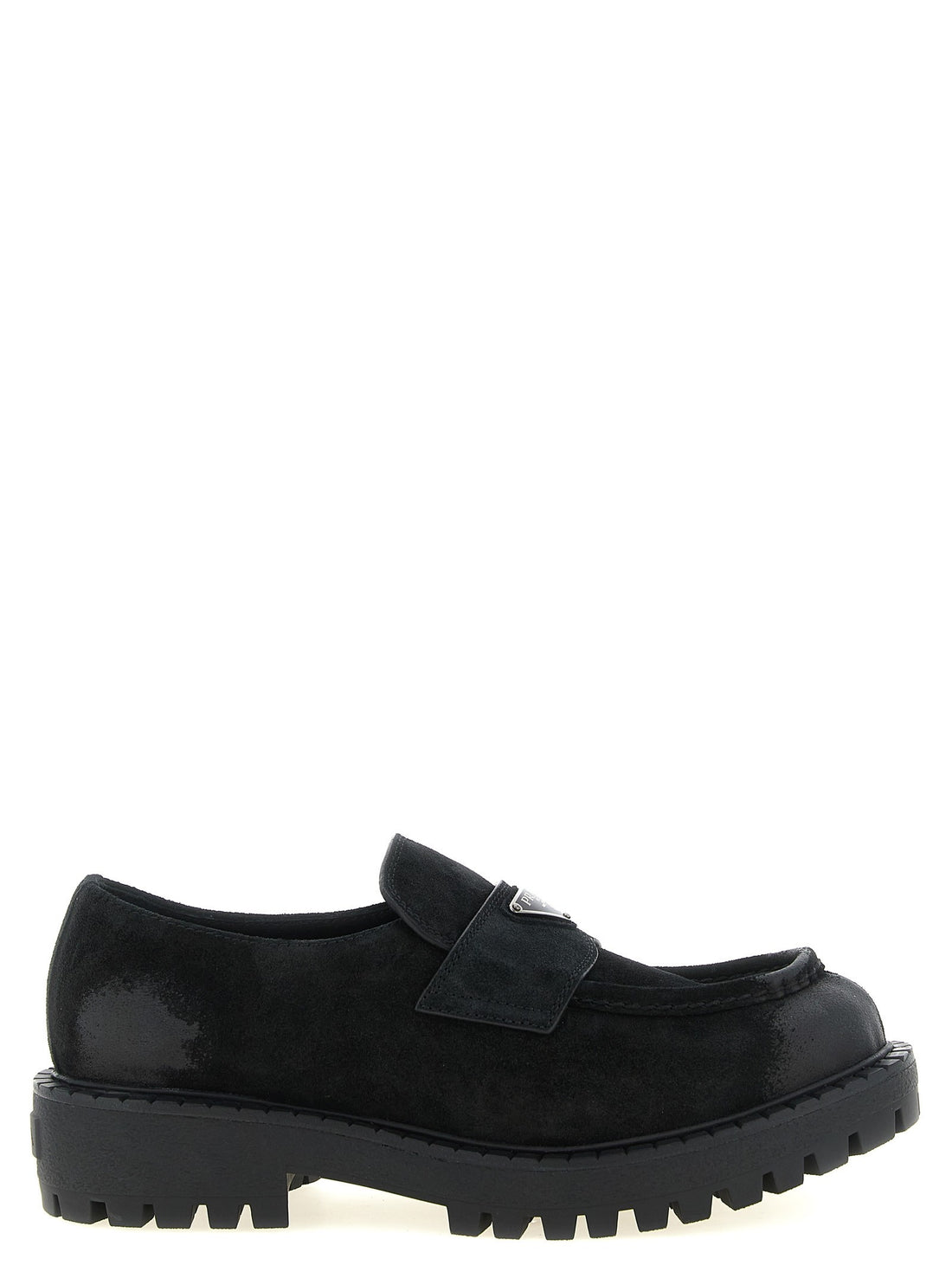PRADA - Suede loafers Black