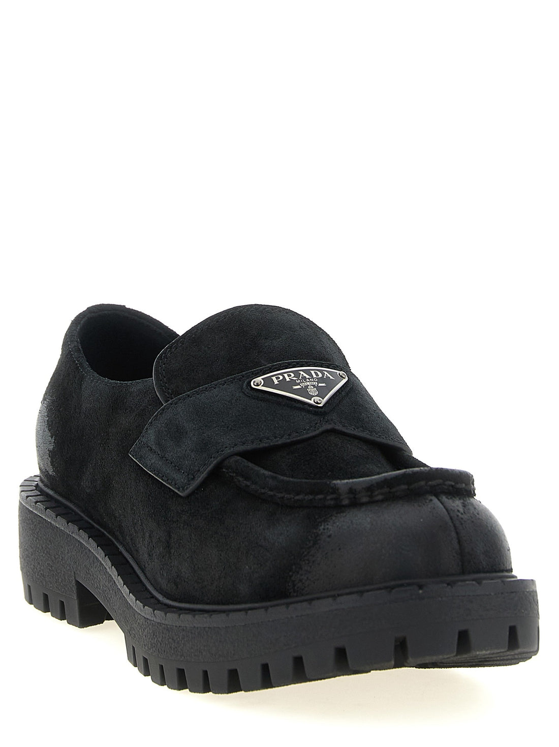 PRADA - Suede loafers Black