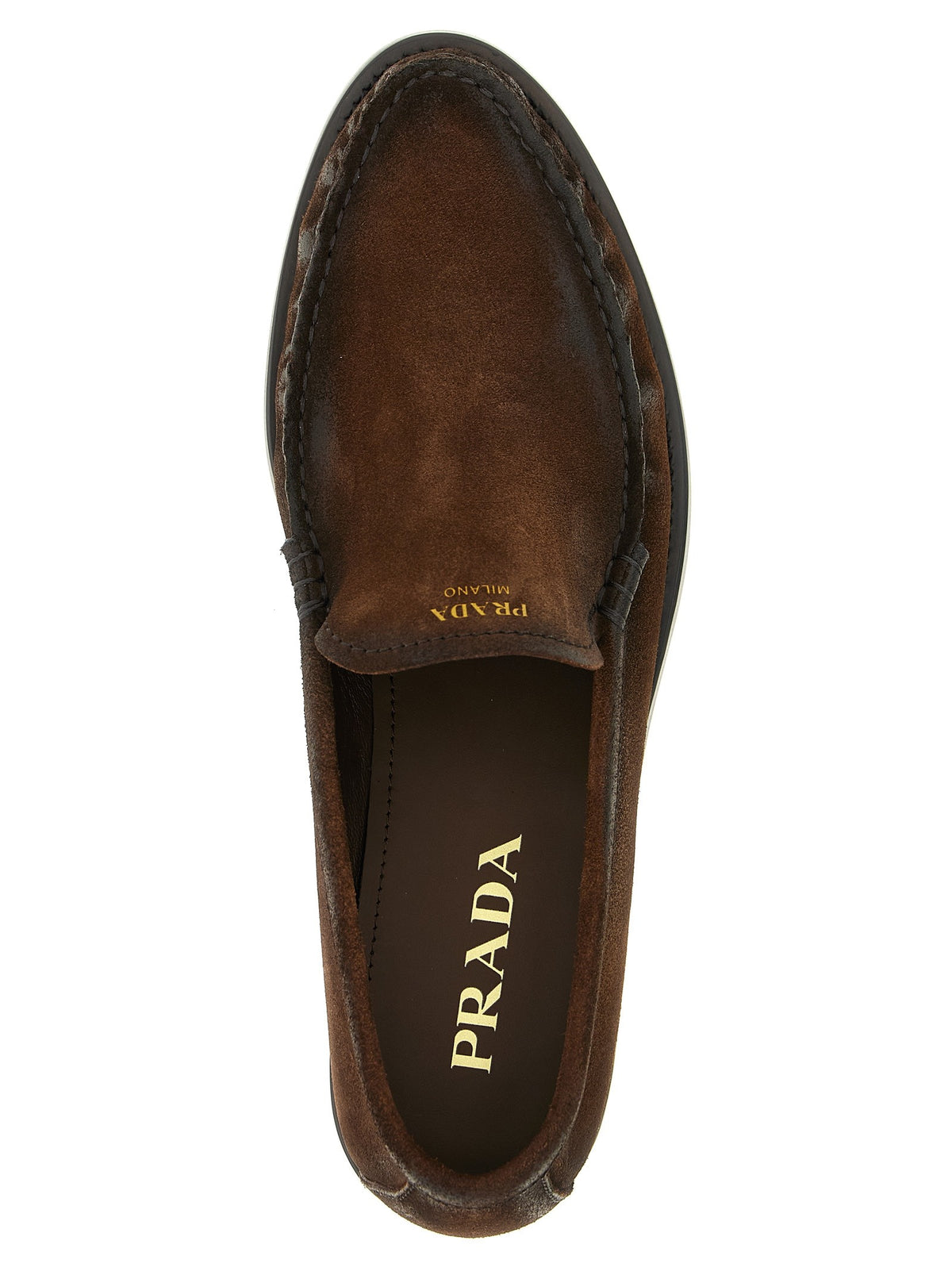 PRADA - Suede loafers