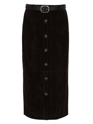 SELF-PORTRAIT - SUEDE MIDI SKIRT suede-midi-skirt
