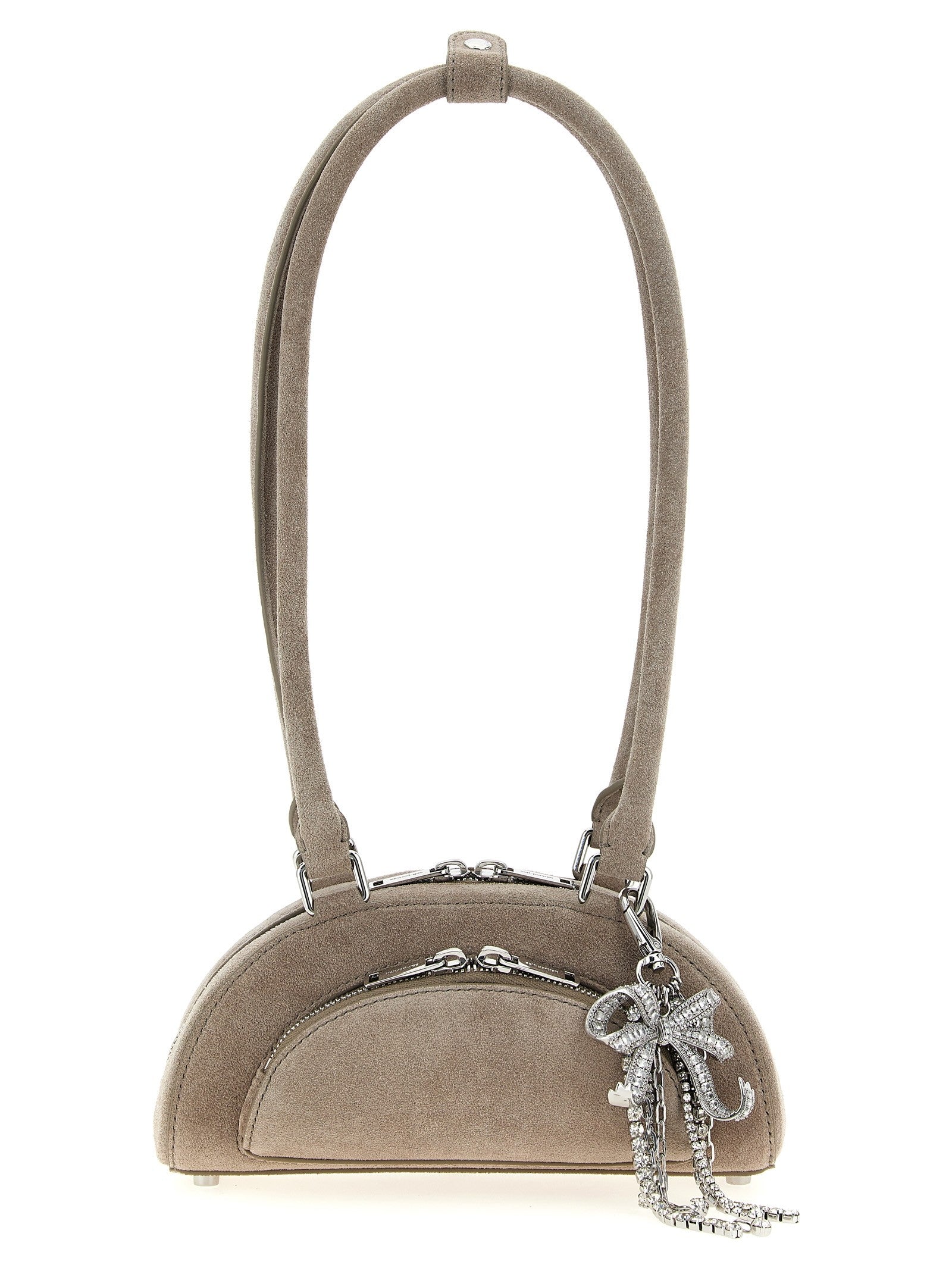 SELF PORTRAIT - 'Suede mini with charm' shoulder bag