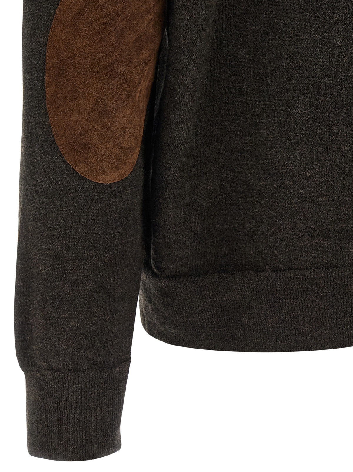 Maison Margiela - Suede patch polo shirt