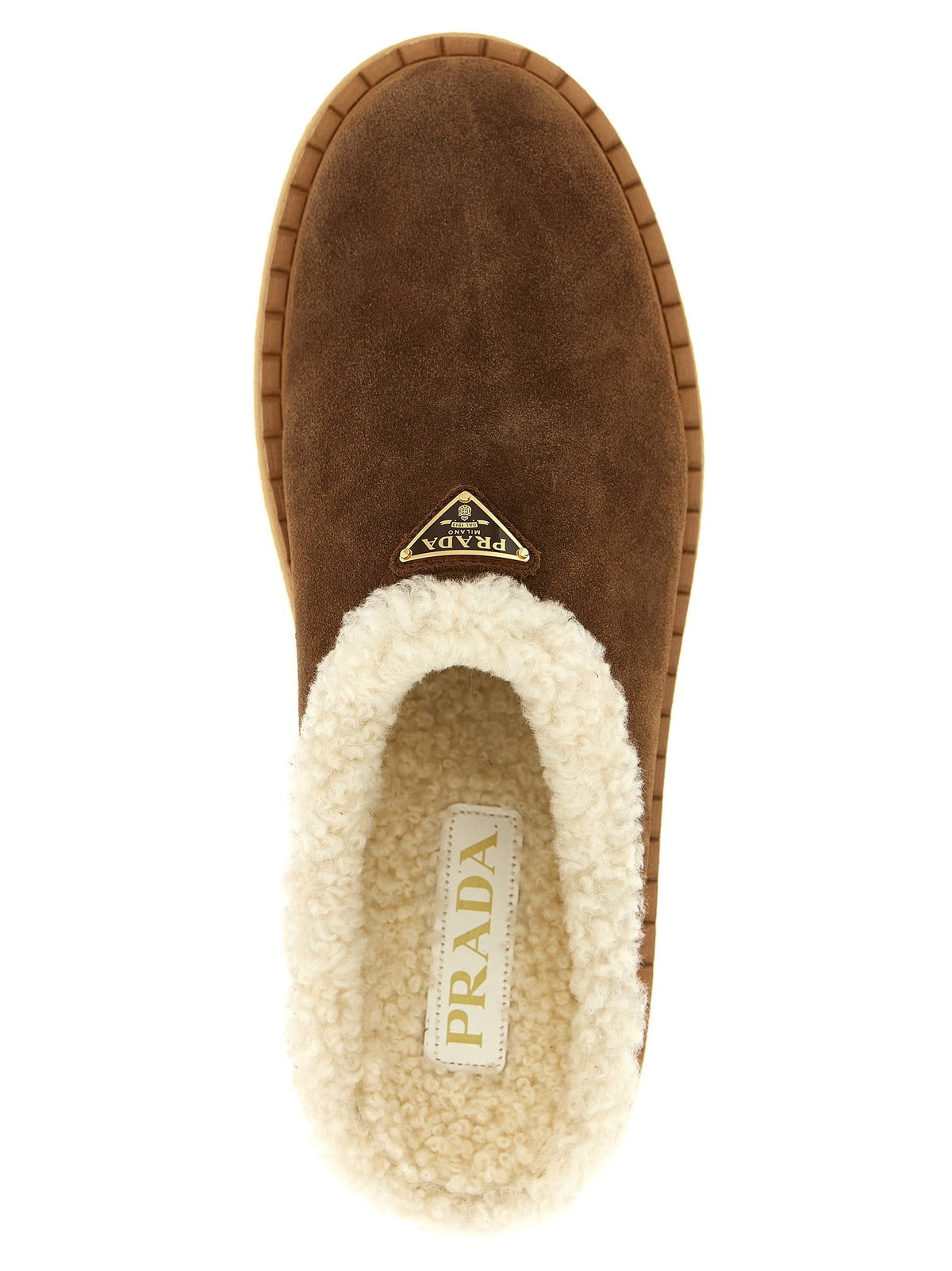 PRADA - Suede sabots