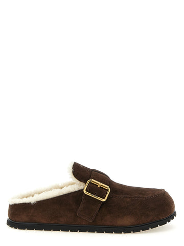 PRADA - Suede sabots