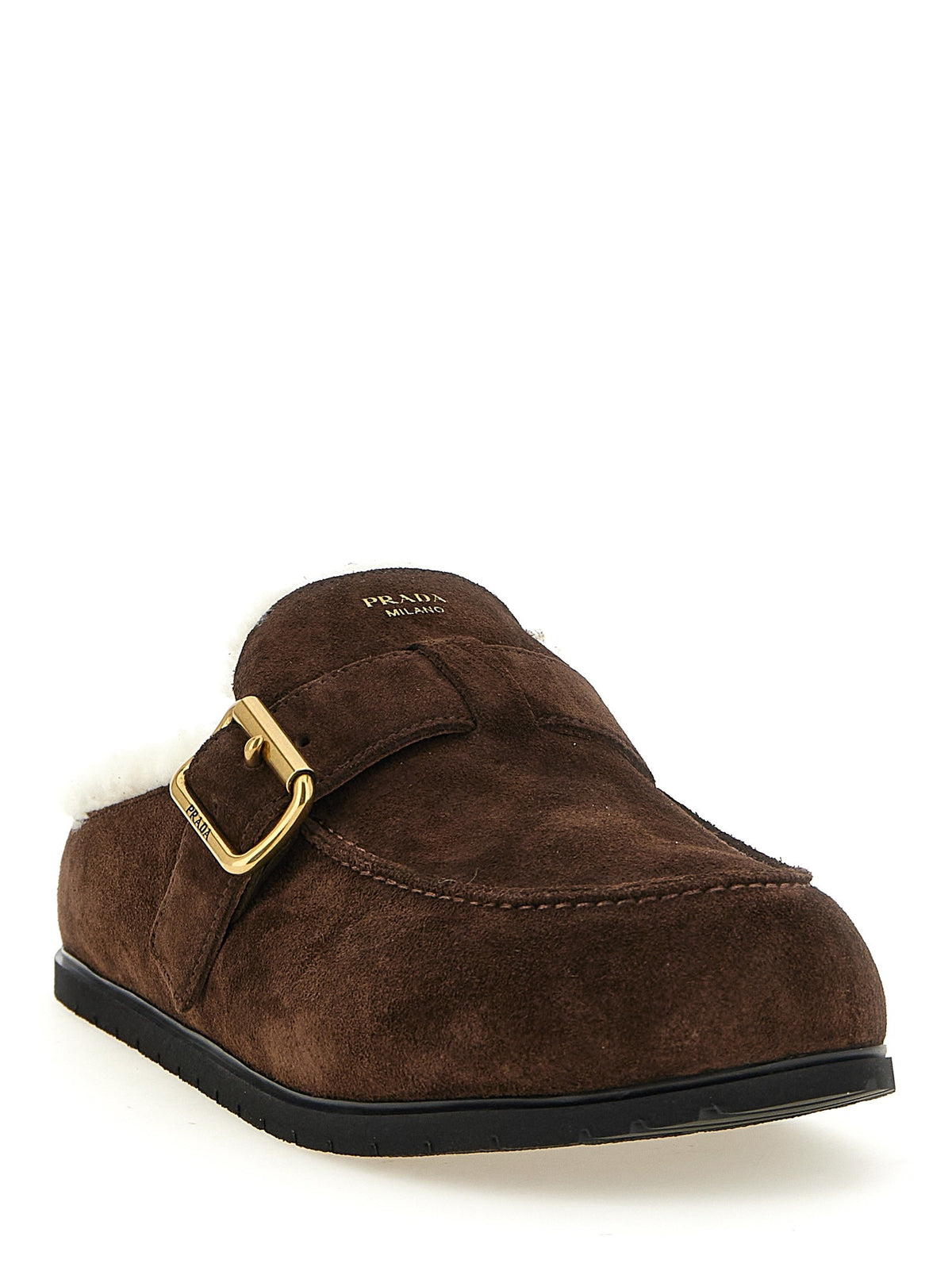 PRADA - Suede sabots