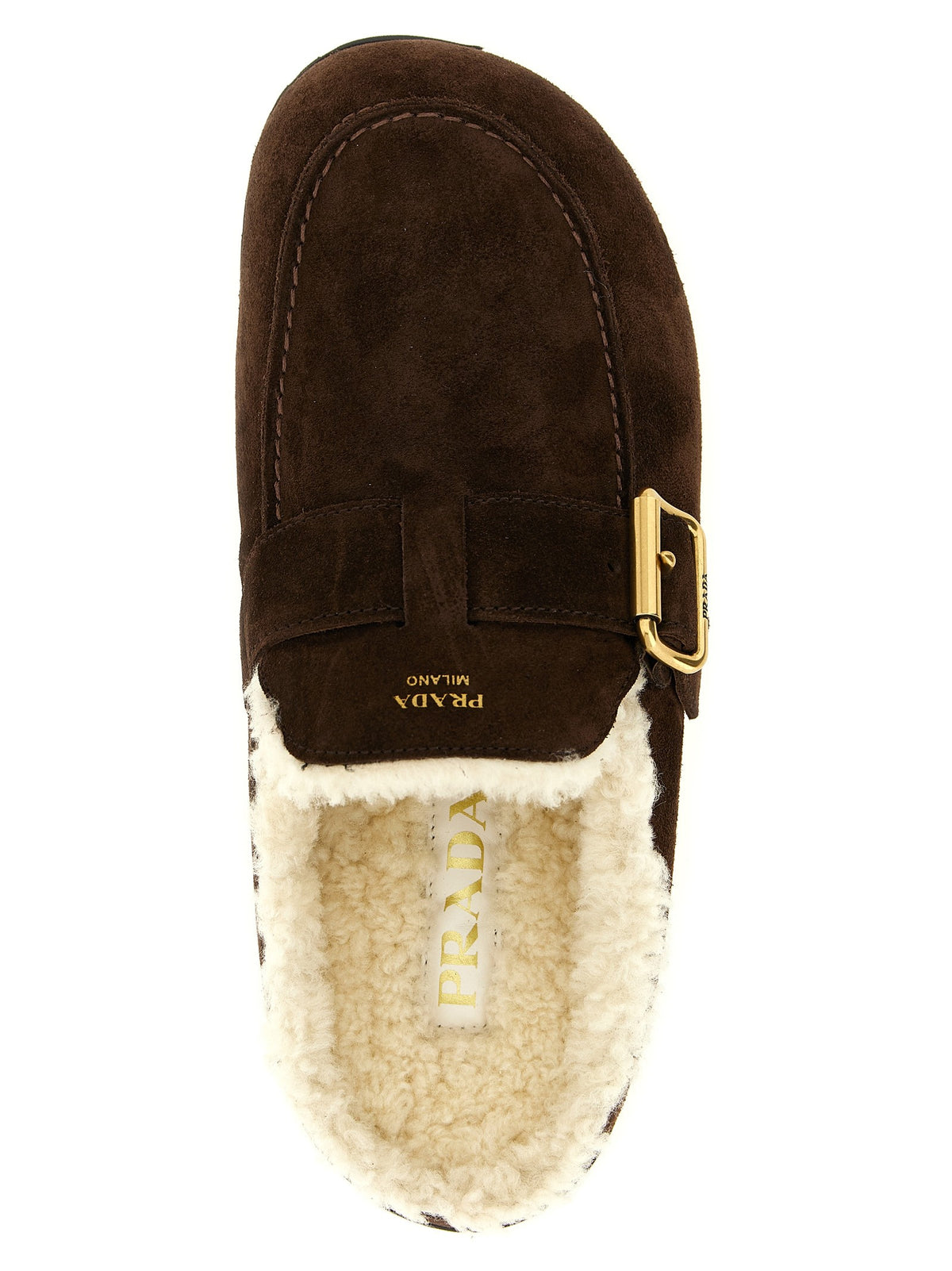 PRADA - Suede sabots