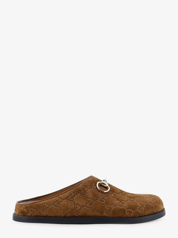 Gucci Suede sandals with all-over GG motif