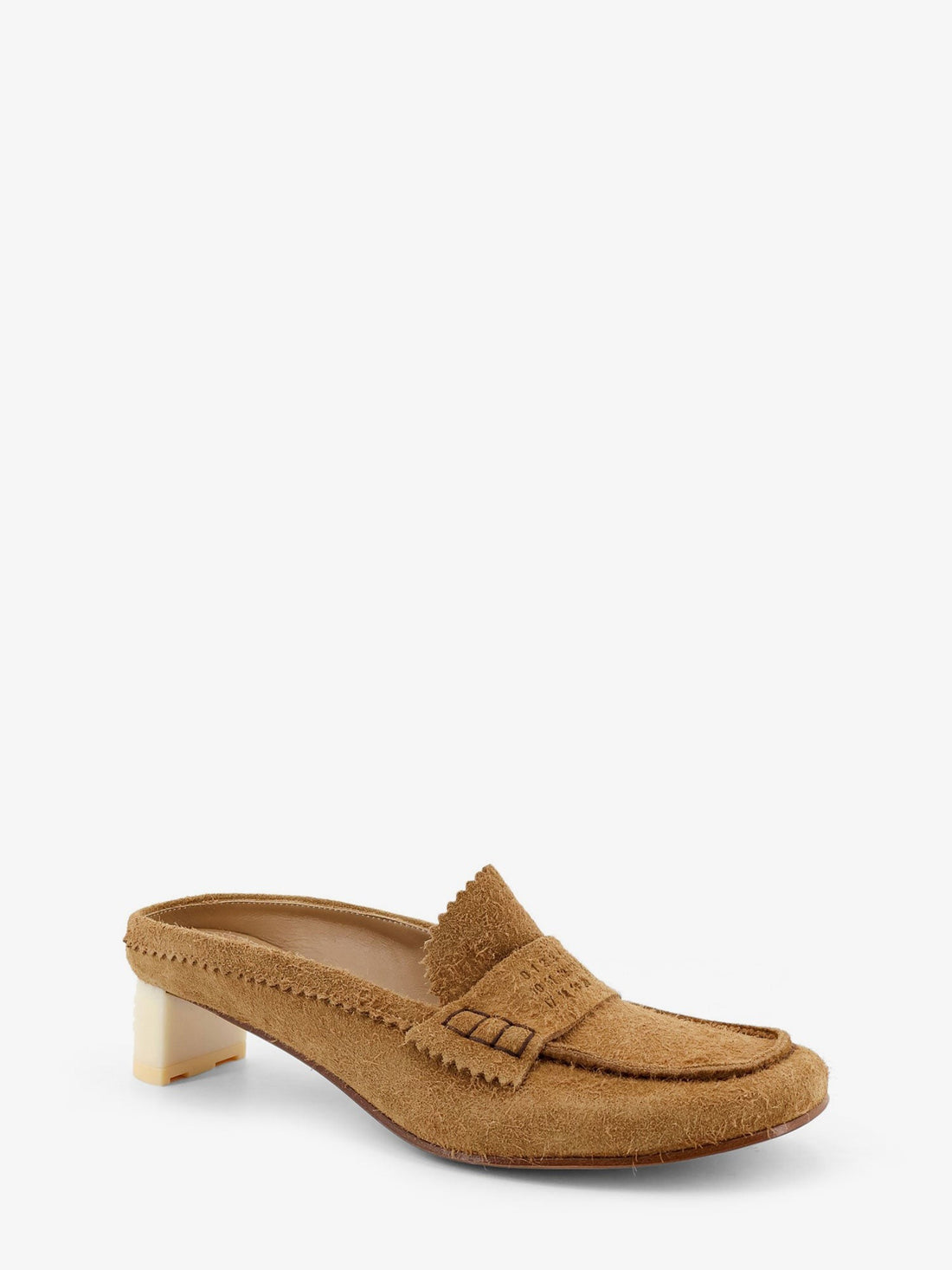 MM6 MAISON MARGIELA - Suede sandals with iconic engraved logo suede-sandals-with-iconic-engraved-logo_e04889ec-b341-4a6a-878b-19dfd235e5e4