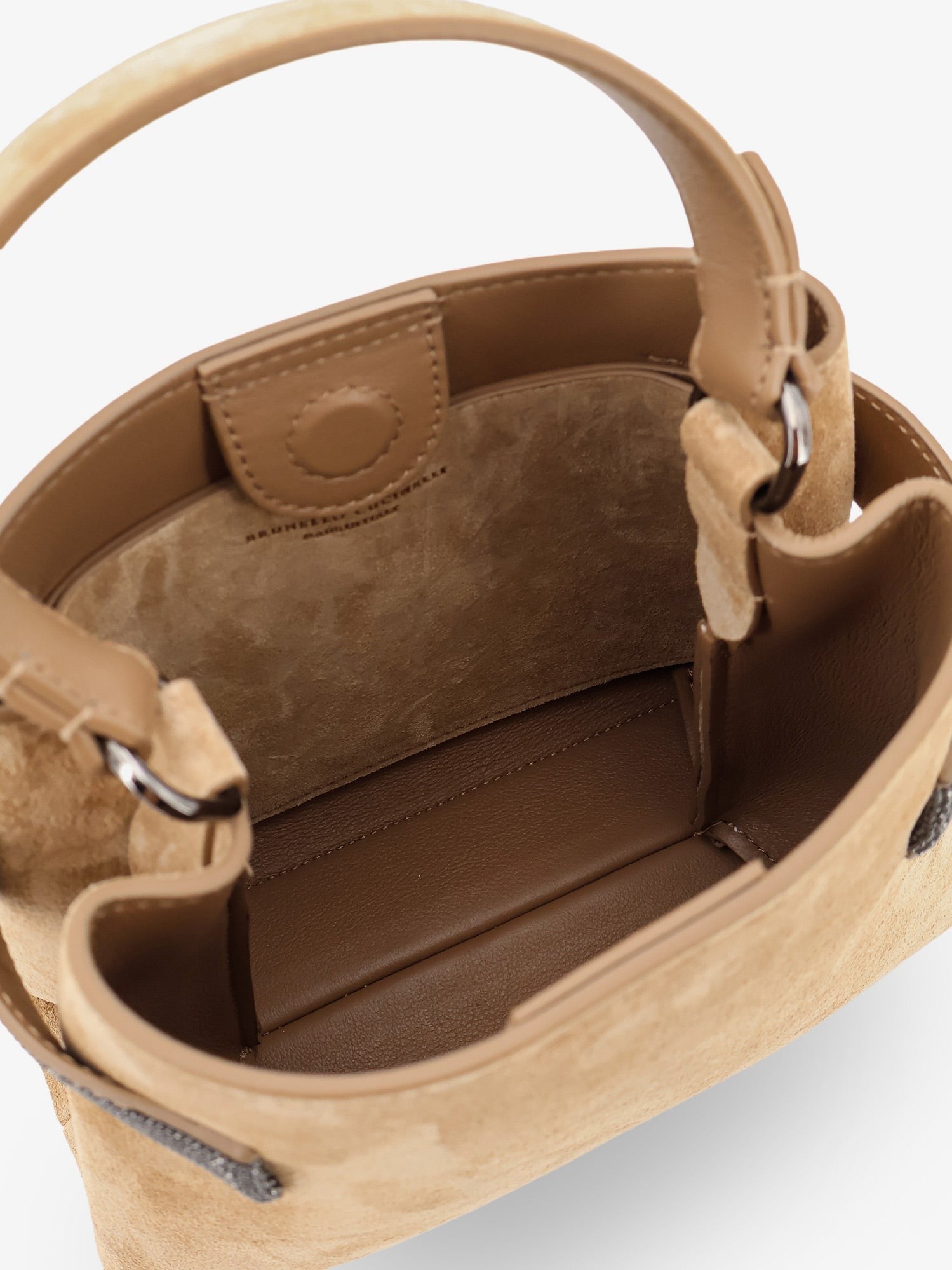 Brunello Cucinelli - Suede shoulder bag with Monili detail
