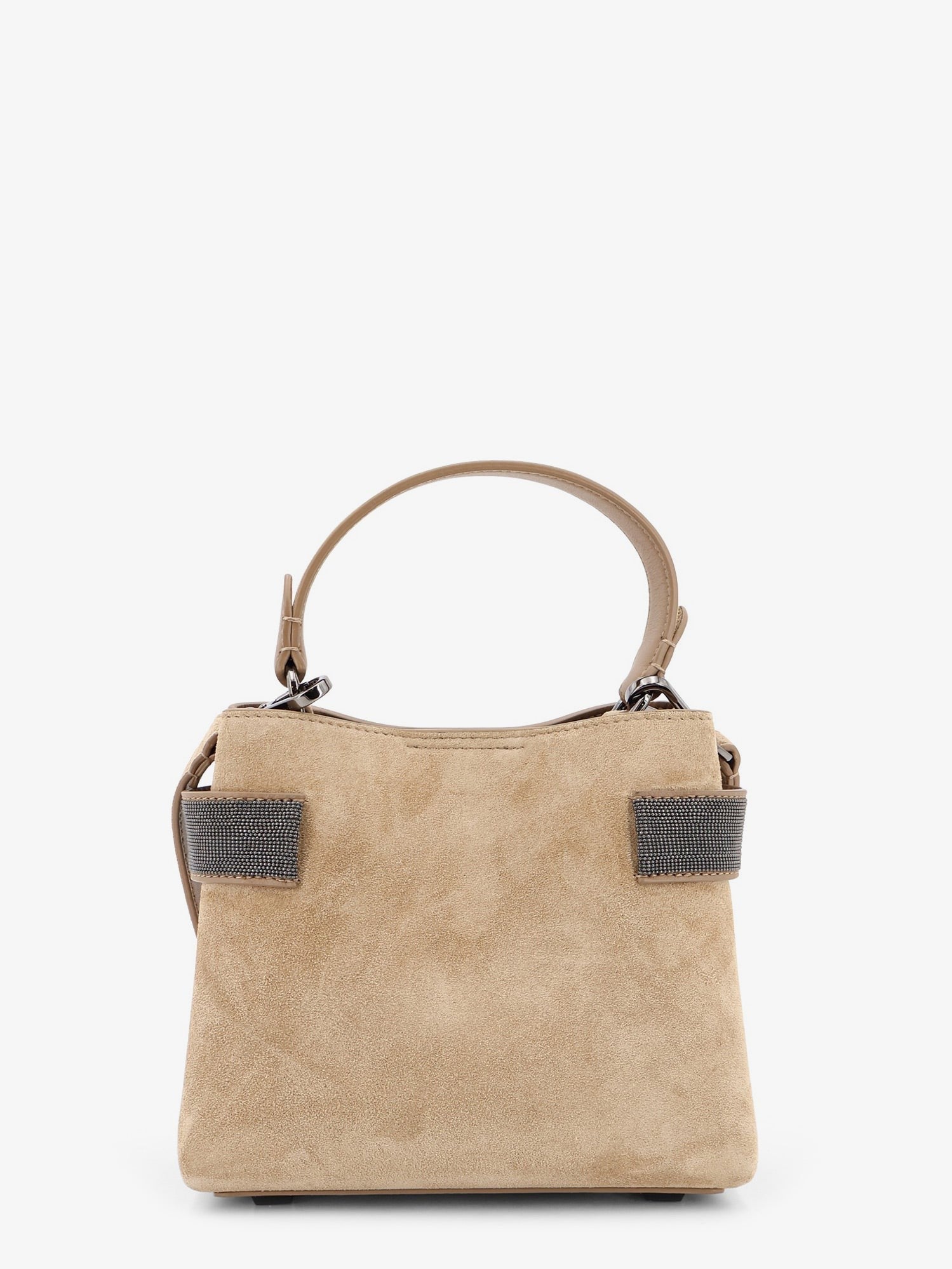 Brunello Cucinelli - Suede shoulder bag with Monili detail