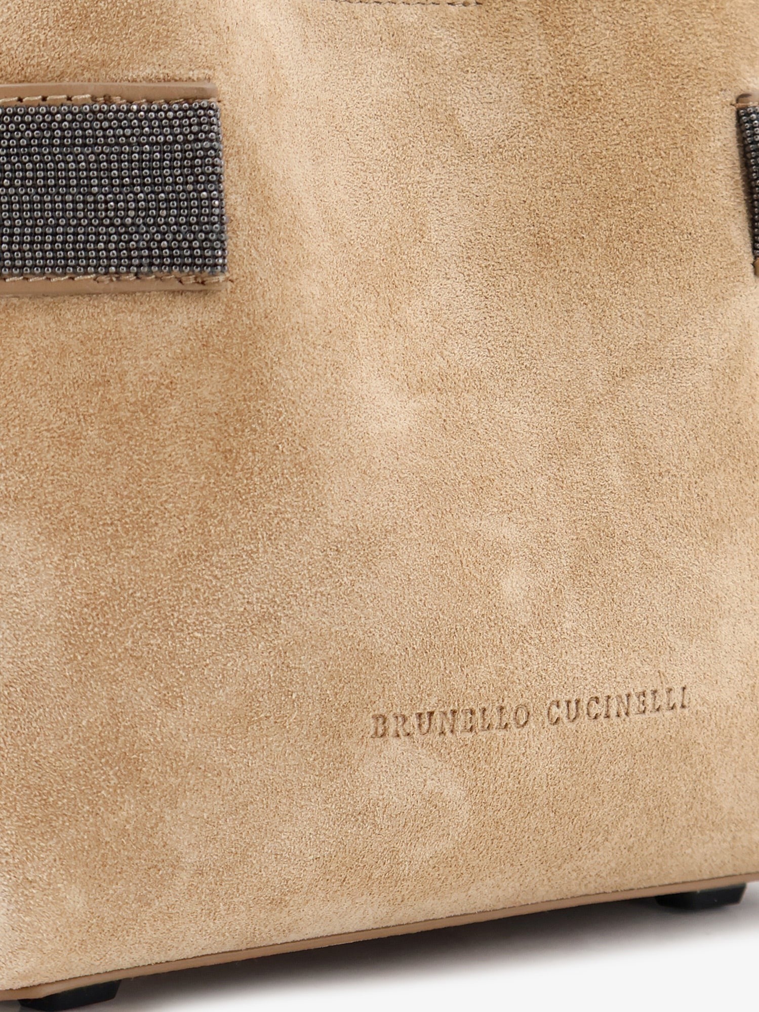 Brunello Cucinelli - Suede shoulder bag with Monili detail