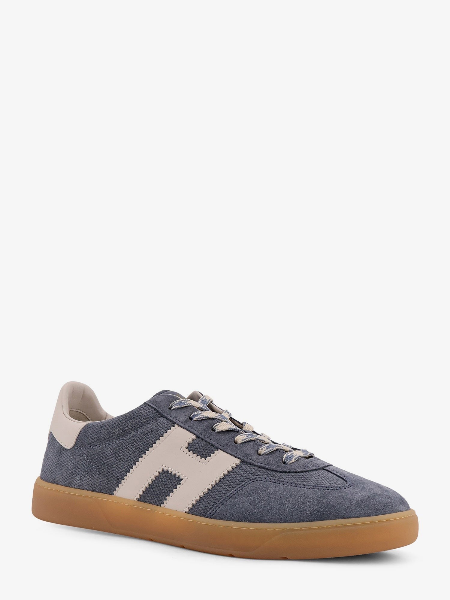Suede sneakers with side logo