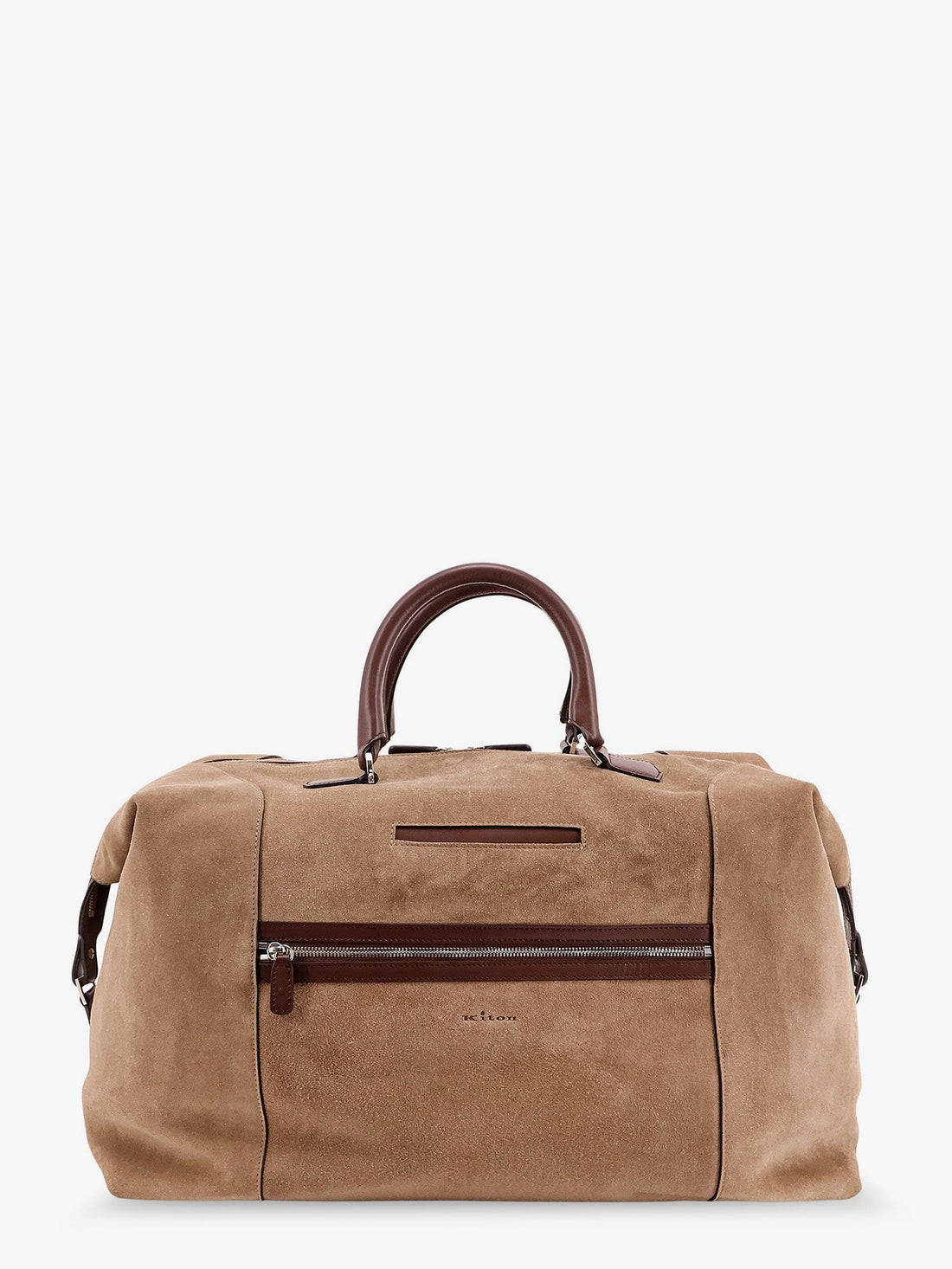 KITON CIRO PAONE Suede Weekend travel bag