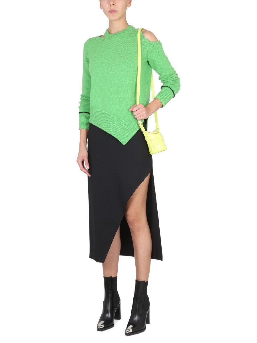 Alexander Mcqueen - SWEATER WITH BARE SHOULDERS sweater-with-bare-shoulders