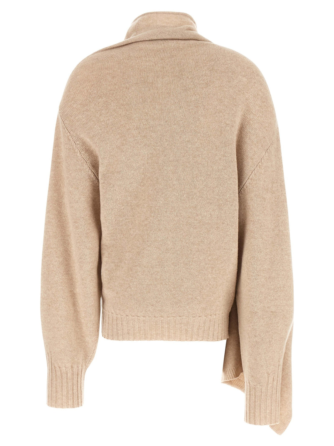 The Attico - Sweater with scarf beige