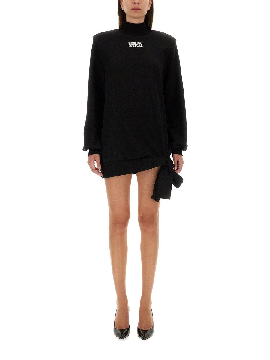SWEATSHIRT DRESS WITH LOGO