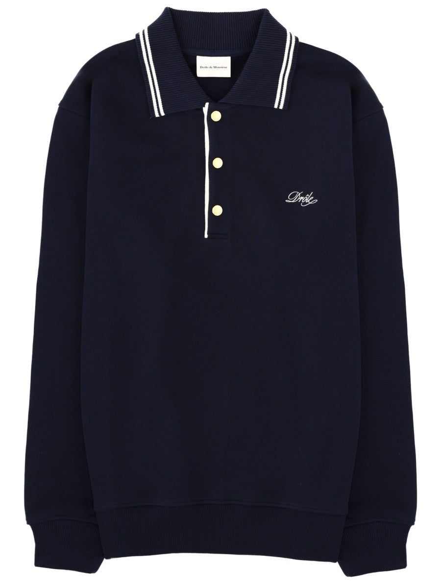 Drole De Monsieur - SWEATSHIRT POLO. sweatshirt-polo_114fa05a-a8d8-48b1-a3bd-1748285d9b3e
