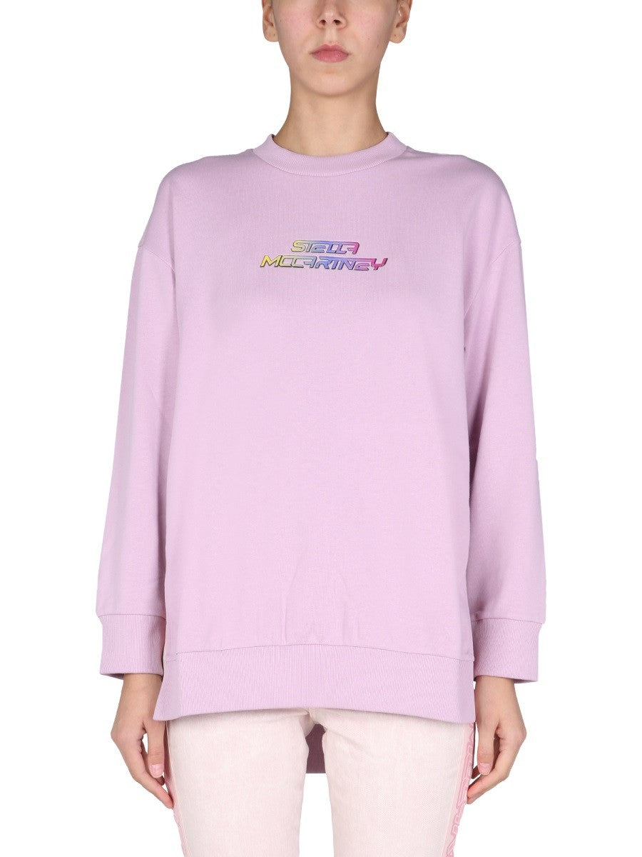 stella mccartney - SWEATSHIRT WITH 3D LOGO sweatshirt-with-3d-logo_c04ede43-6bb5-4446-be3b-9b993d2c01ca