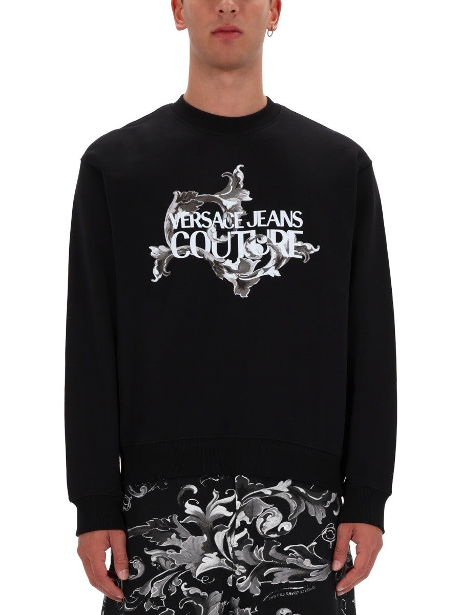 SWEATSHIRT WITH BAROQUE PRINT
