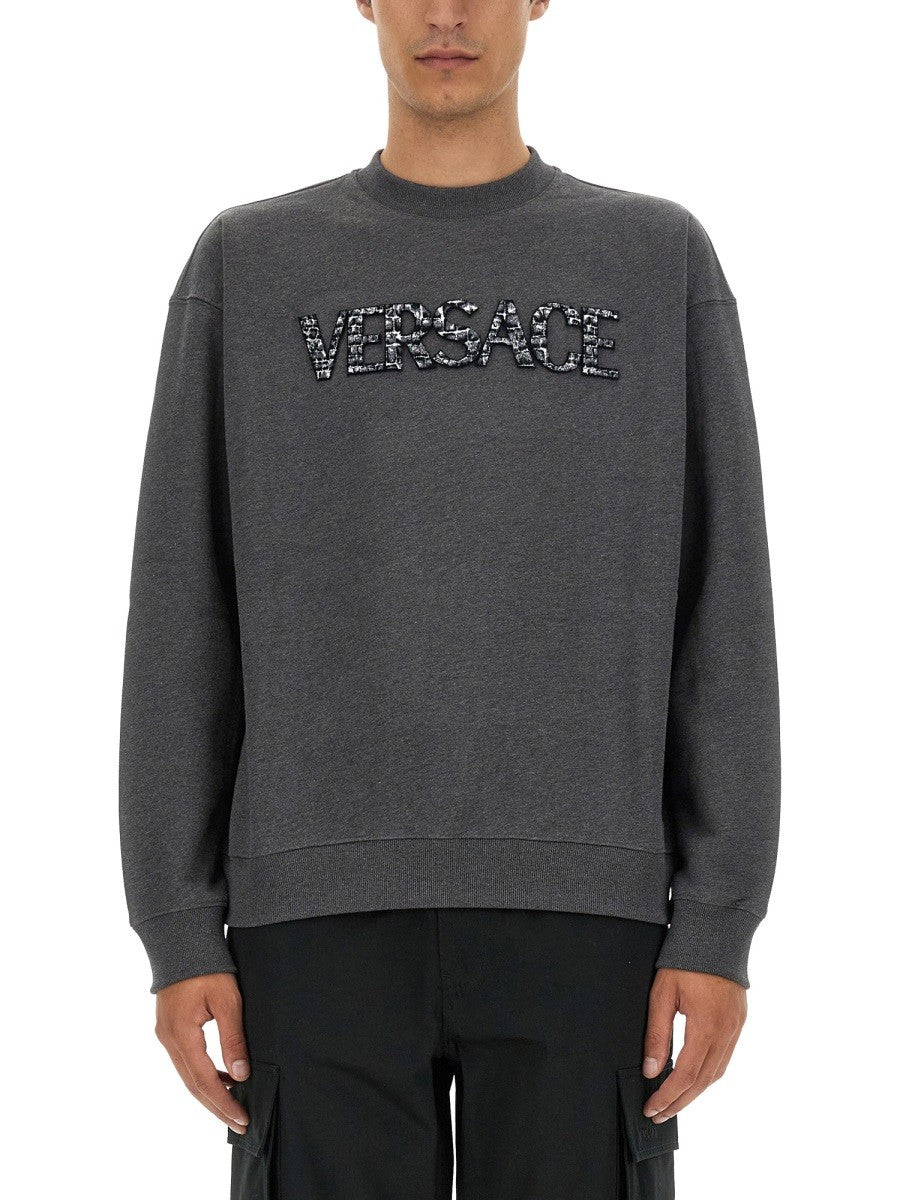 Versace - SWEATSHIRT WITH CROCODILE LOGO sweatshirt-with-crocodile-logo_faf9282c-1ecb-4895-9294-993040d325b4