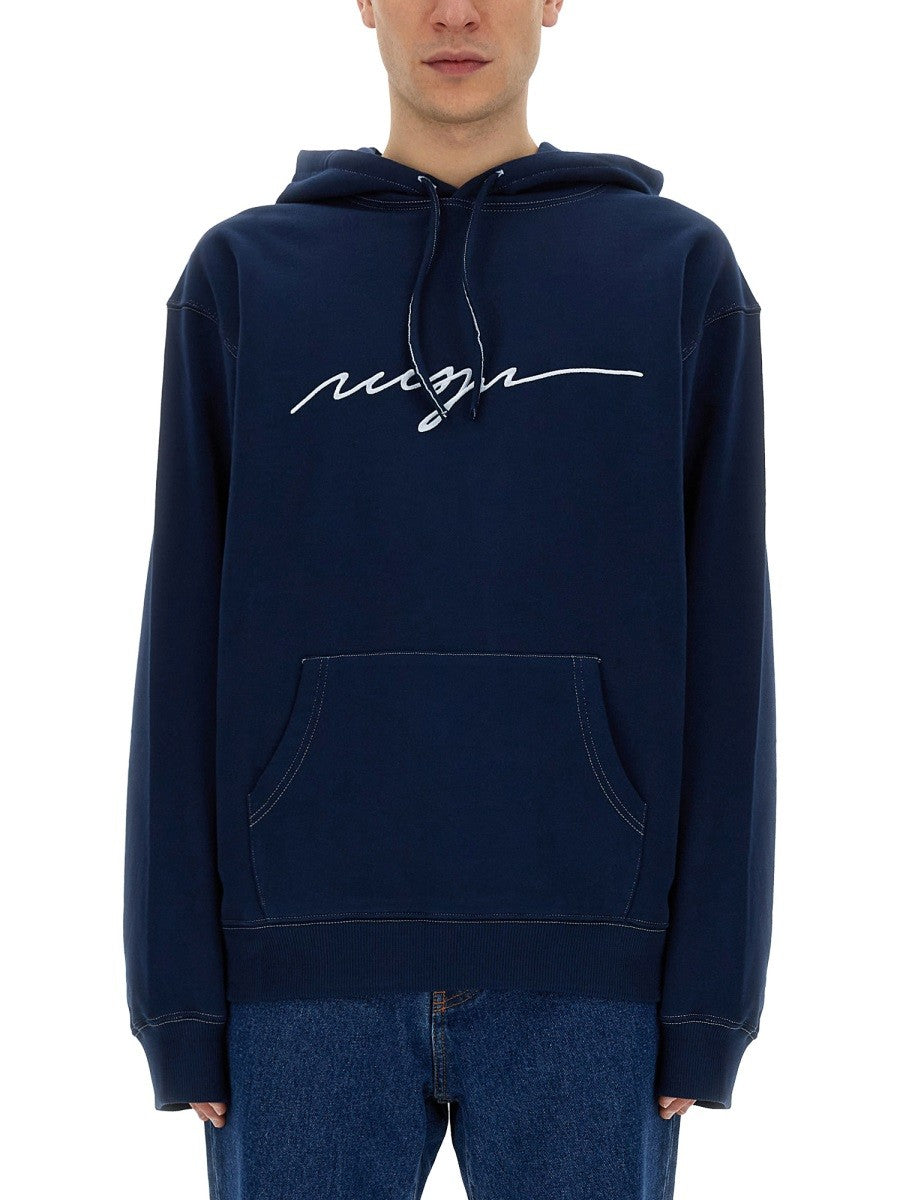 SWEATSHIRT WITH CURSIVE LOGO