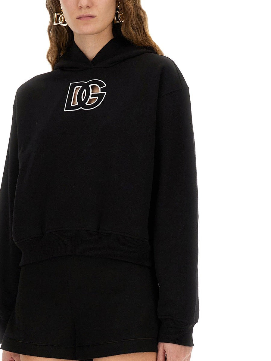 Dolce & Gabbana Dolce & Gabbana - SWEATSHIRT WITH DG EMBROIDERY