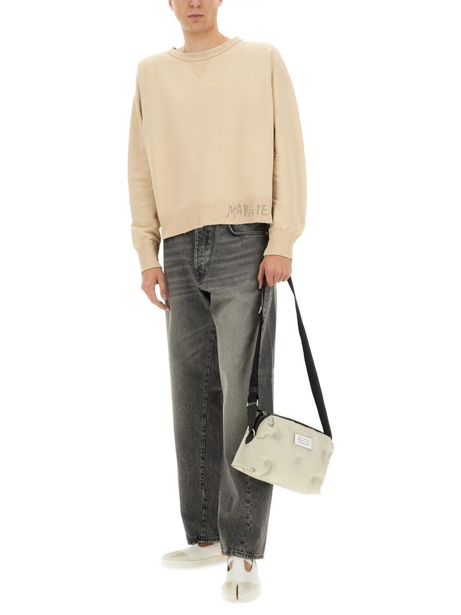 SWEATSHIRT WITH HANDWRITTEN LOGO Unisex