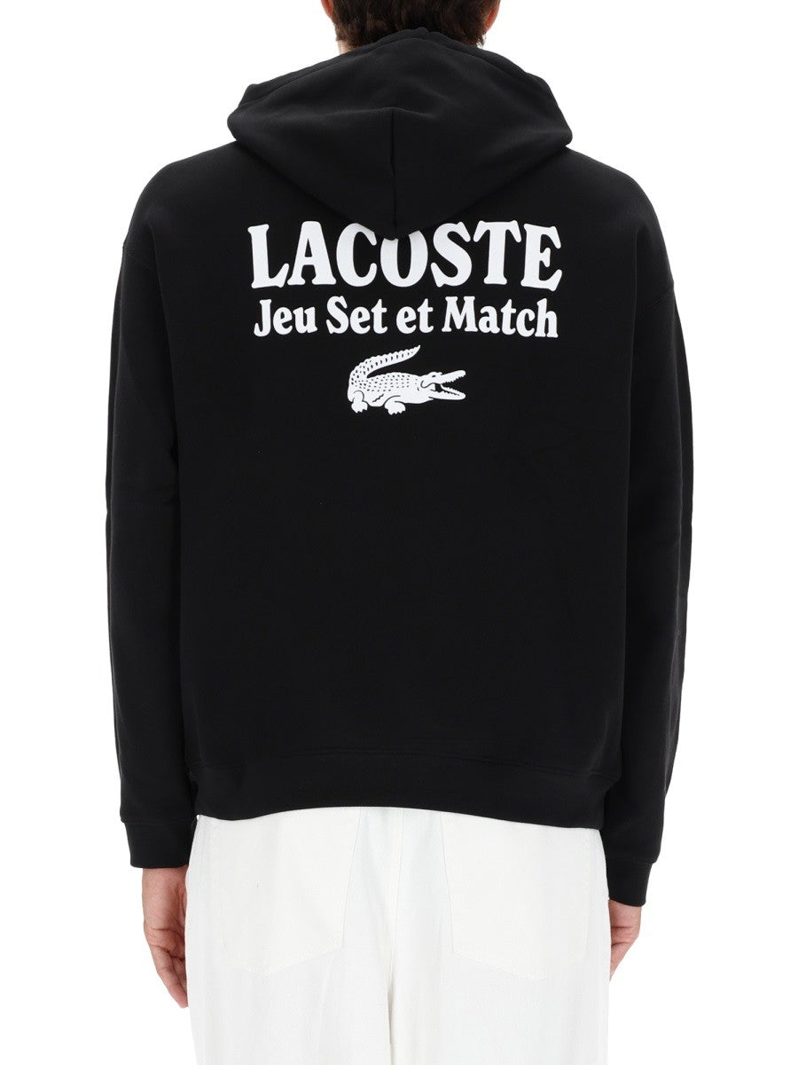 SWEATSHIRT WITH LOGO AND PRINT