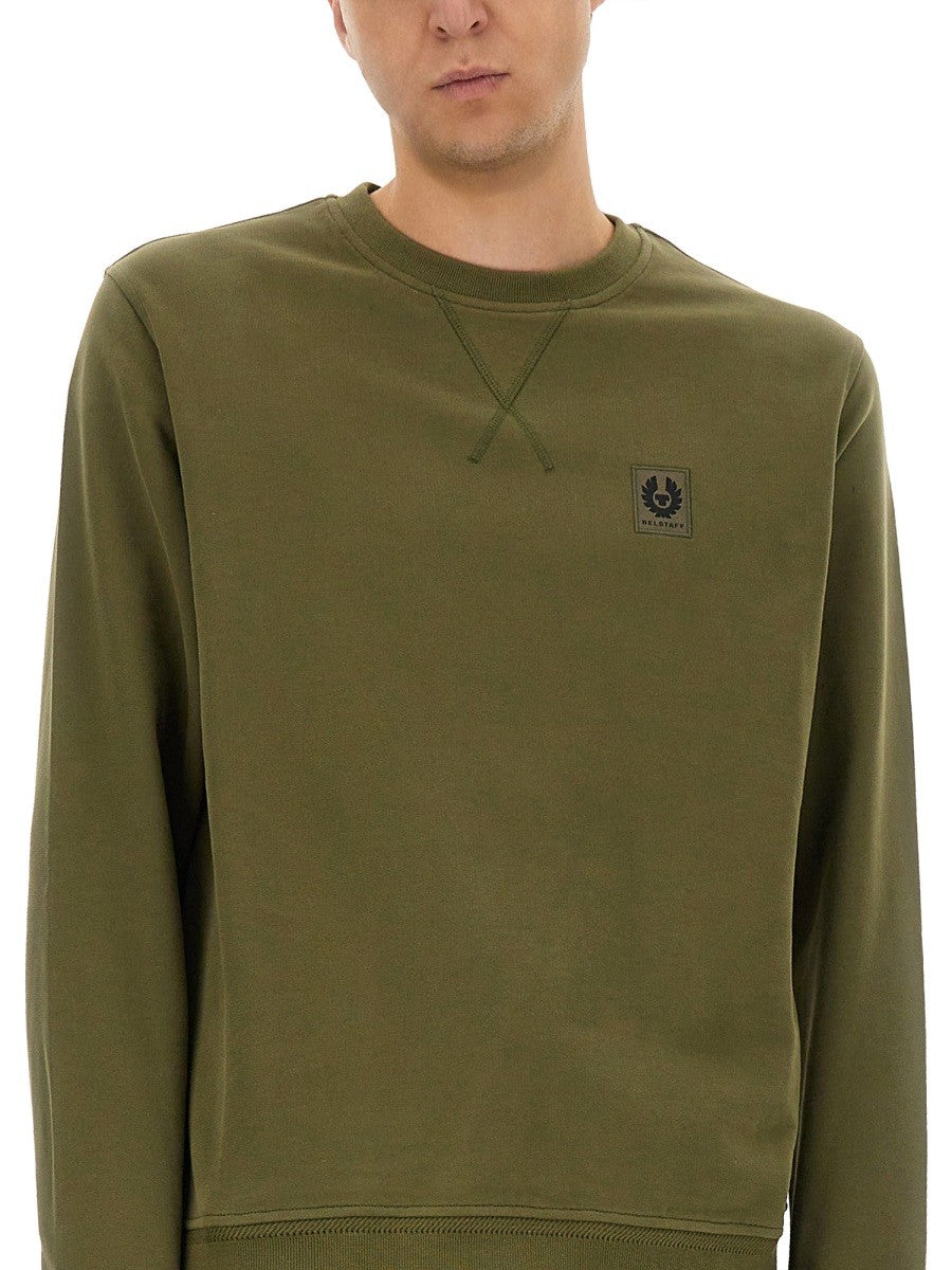 SWEATSHIRT WITH LOGO PATCH