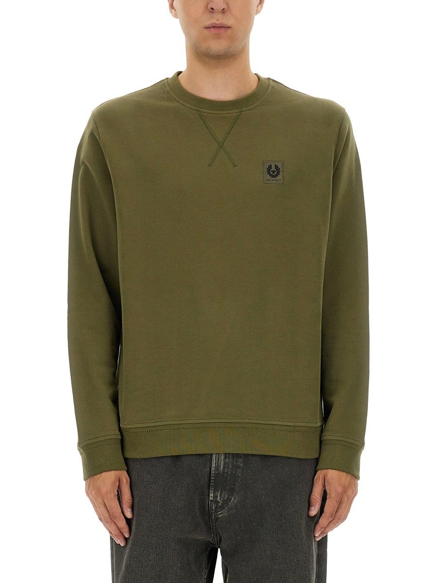 SWEATSHIRT WITH LOGO PATCH
