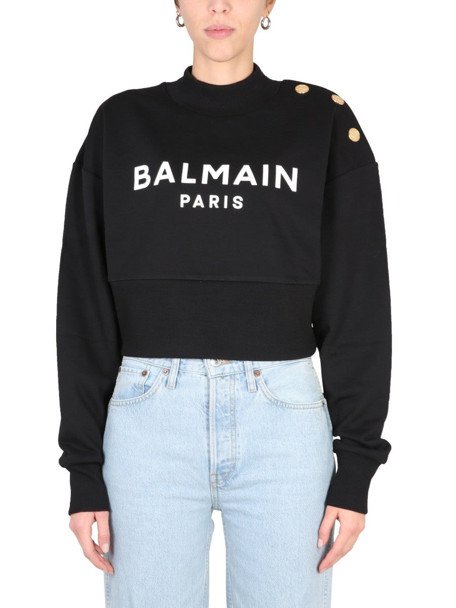 SWEATSHIRT WITH LOGO PRINT