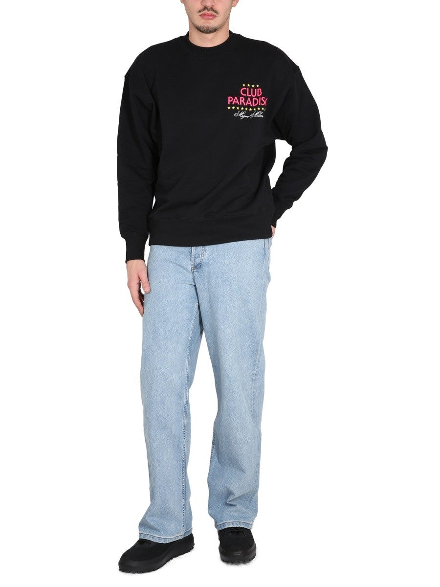 SWEATSHIRT WITH LOGO PRINT