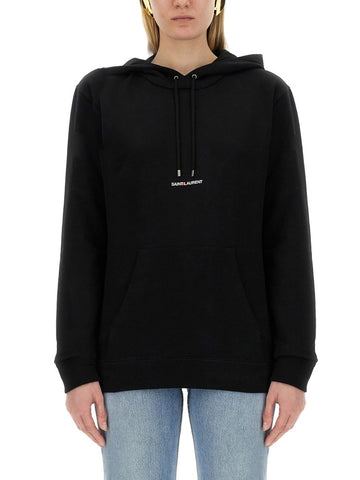 Saint Laurent SWEATSHIRT WITH LOGO PRINT