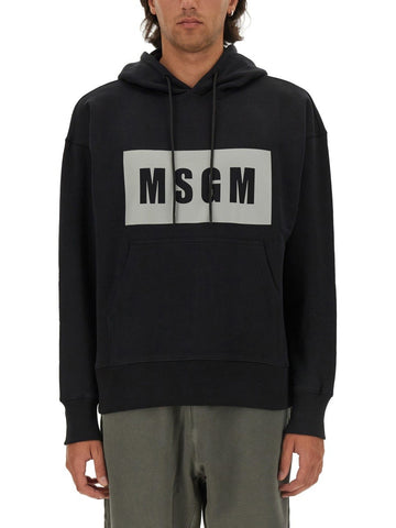 msgm - SWEATSHIRT WITH LOGO sweatshirt-with-logo_73c9b8ce-b2d1-46b2-803b-44c980f41931