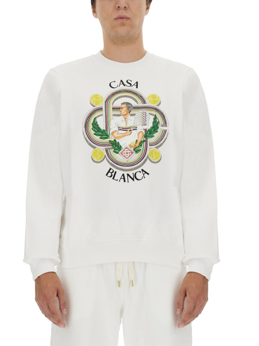 CASABLANCA - SWEATSHIRT WITH LOGO sweatshirt-with-logo_e0b46ab2-0650-498c-9ea7-76768df38799