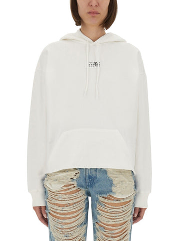 MM6 MAISON MARGIELA - SWEATSHIRT WITH LOGO sweatshirt-with-logo_ff293bf5-1dbe-4e38-a7ab-3596e580058b