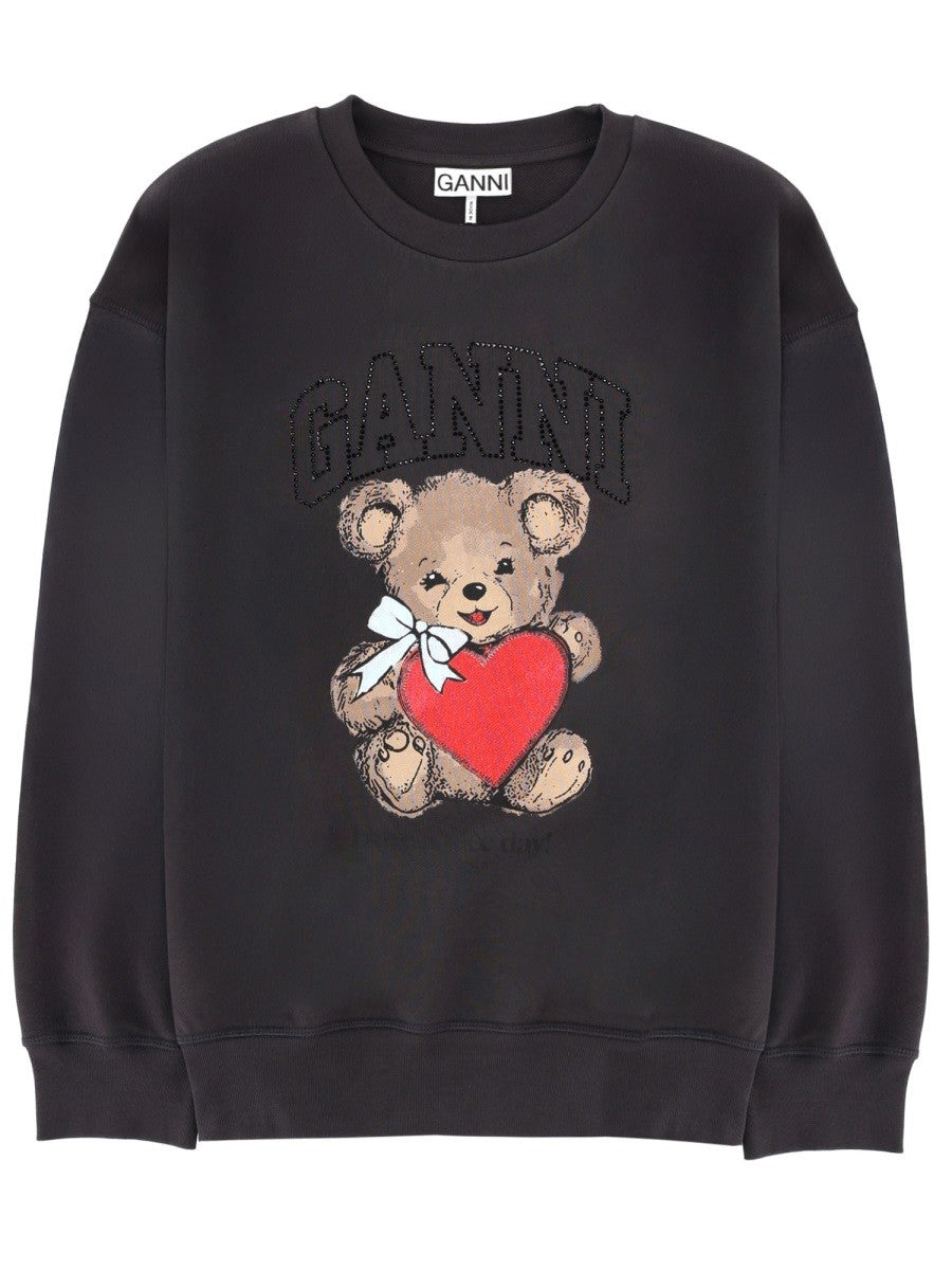 GANNI - SWEATSHIRT WITH PRINT sweatshirt-with-print_c0da8868-6b2b-4f29-a386-848ababe7e3d