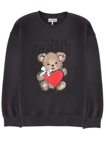 GANNI - SWEATSHIRT WITH PRINT sweatshirt-with-print_c0da8868-6b2b-4f29-a386-848ababe7e3d