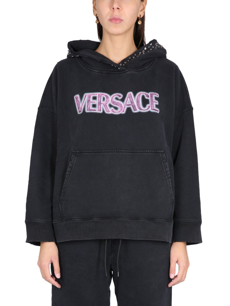 Versace - SWEATSHIRT WITH STUDS sweatshirt-with-studs_f02acd7c-c5fb-4cee-b1f8-e83e56b69a89