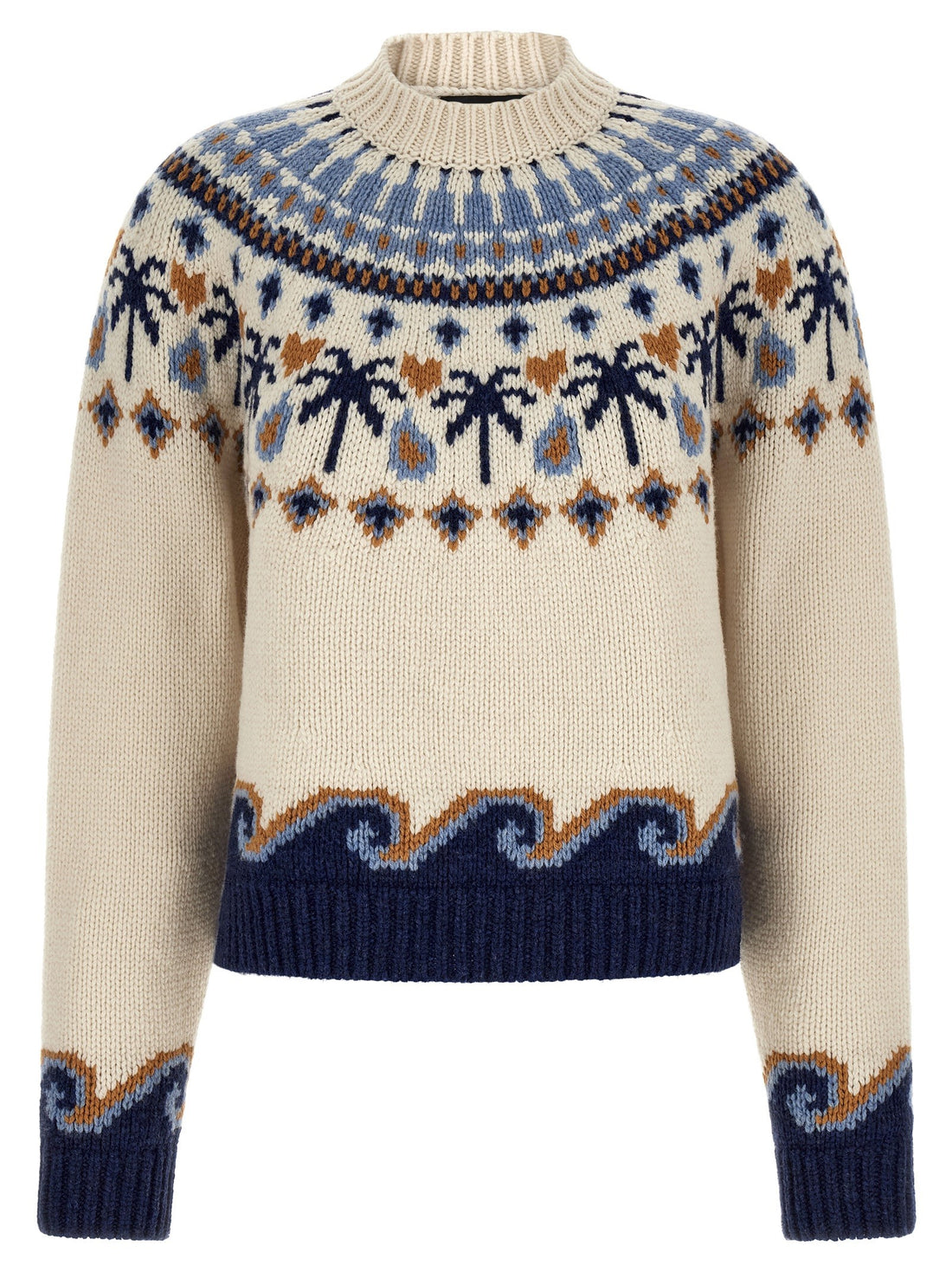 ALANUI - 'Sweet Winter' Fair Isle Wool Sweater MULTICOLOR